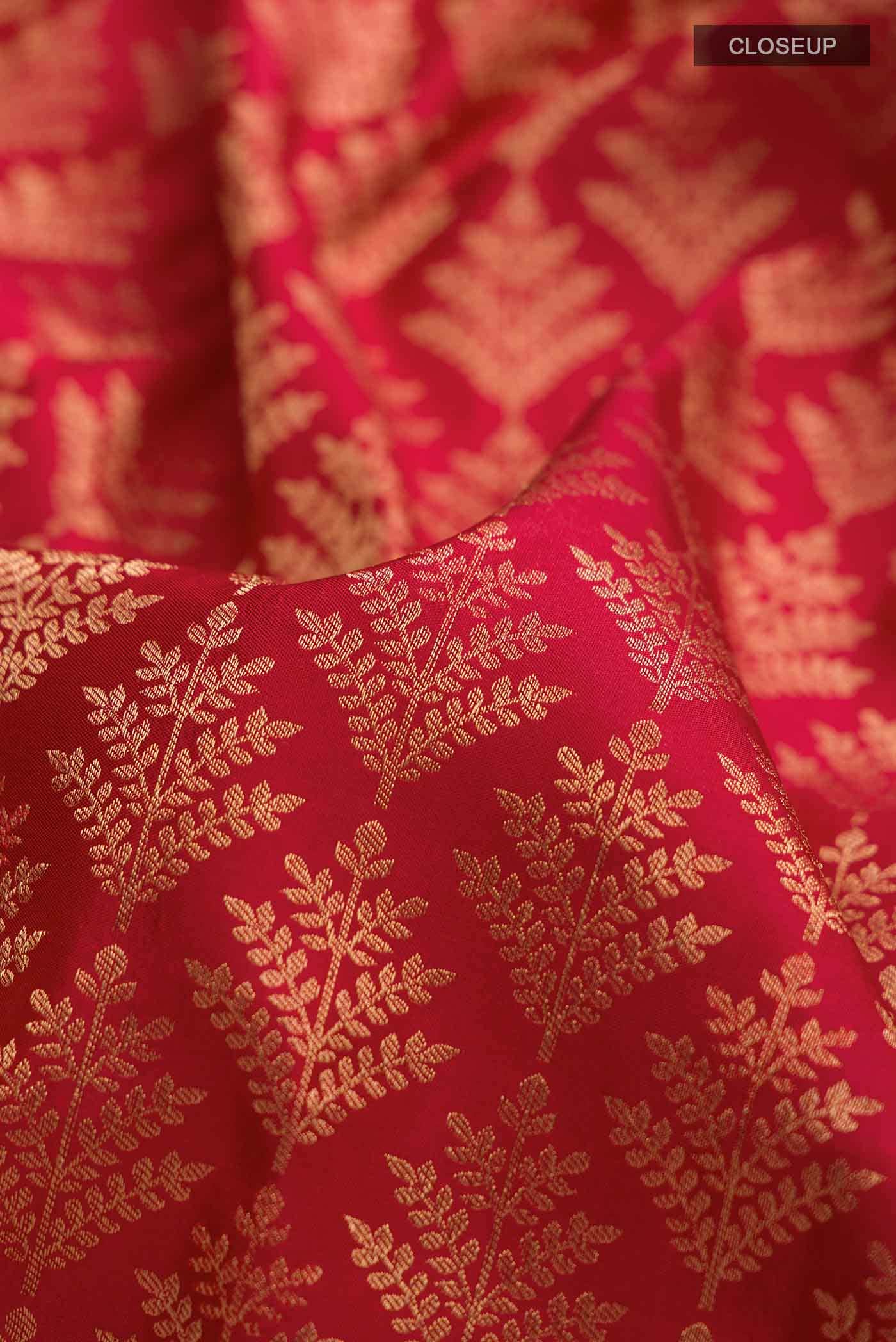 Maroon Soft Silk Saree - Image 2