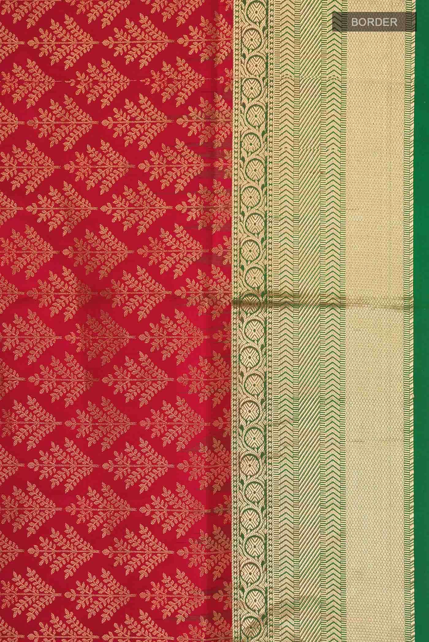 Maroon Soft Silk Saree - Image 4