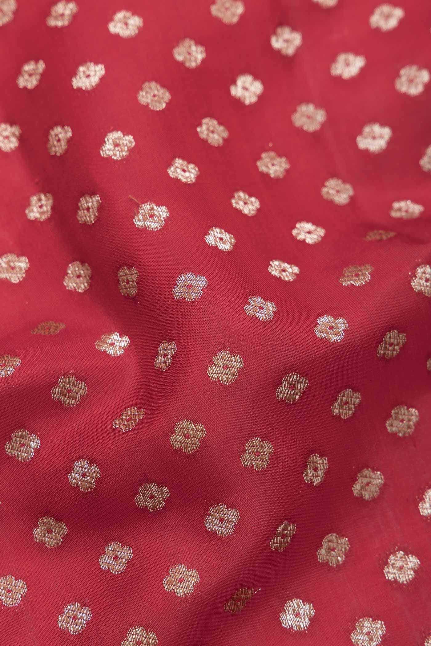 Maroon Tussar Silk Saree - Image 2