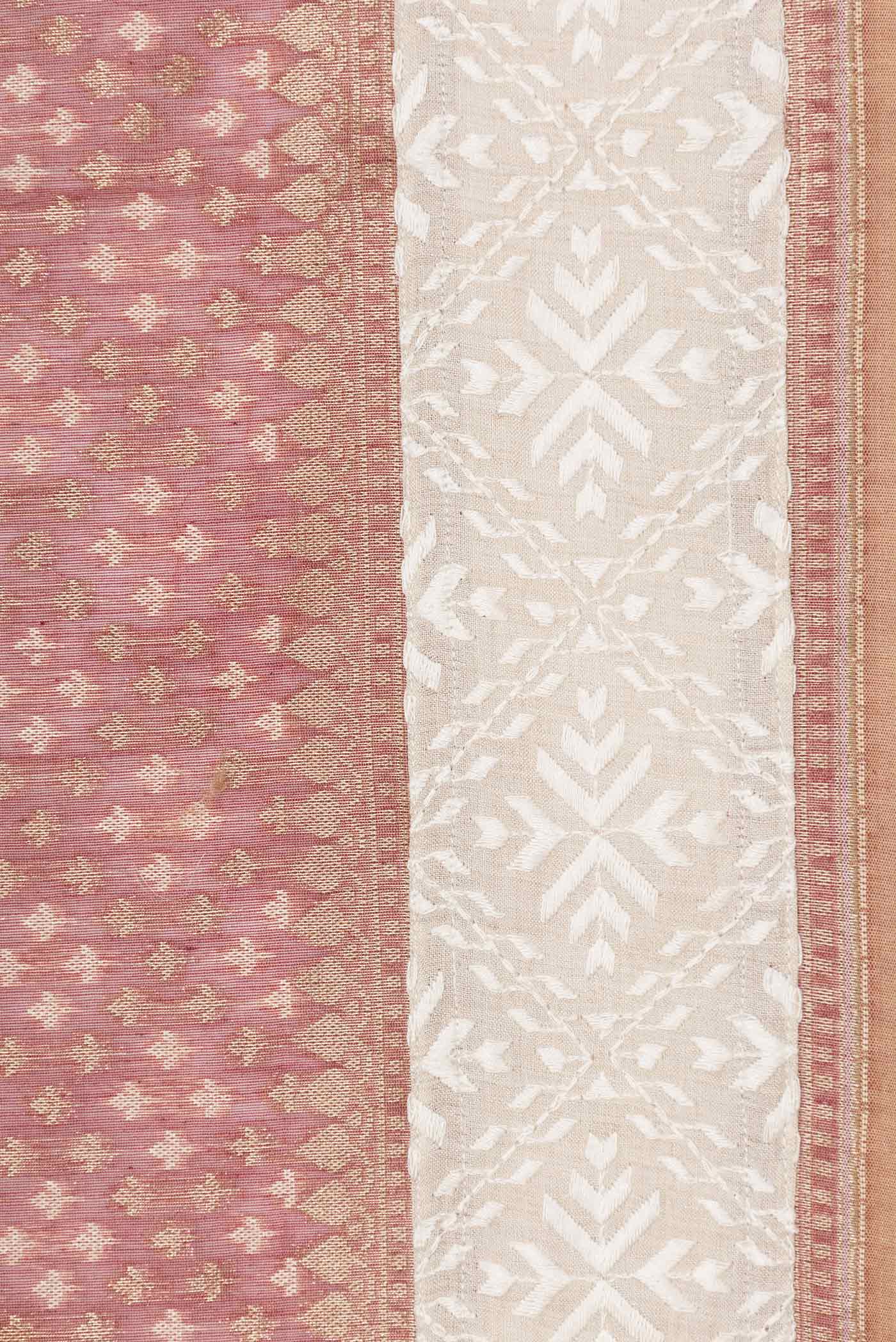 Mauve Banarasi Silk Cotton Saree - Image 3