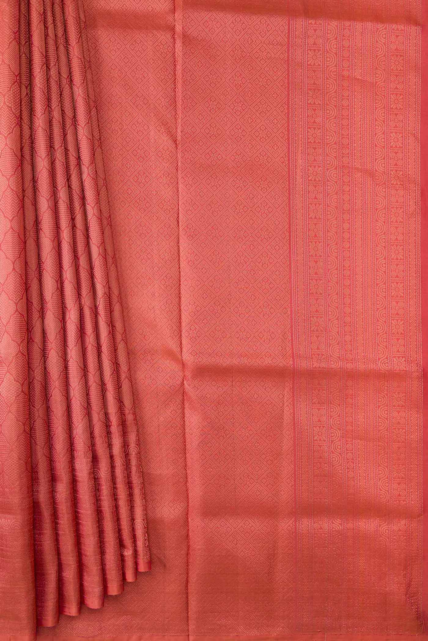Mauve Dual Tone Soft Silk Saree - Image 4