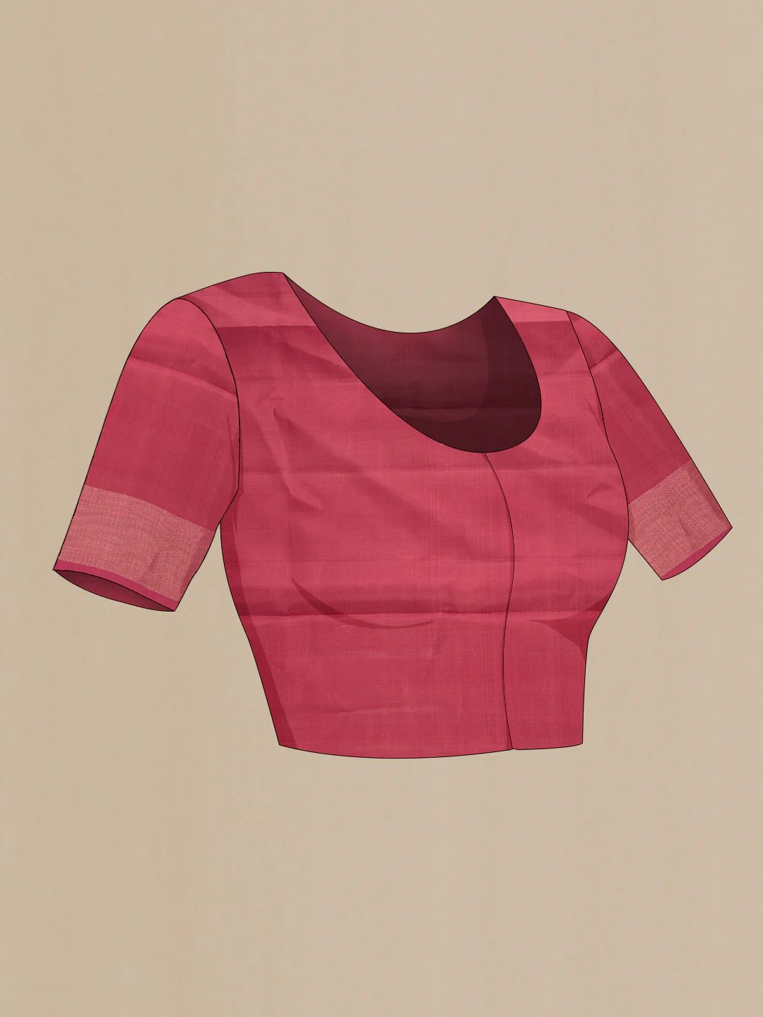 Mauve Soft Silk Saree - Image 3