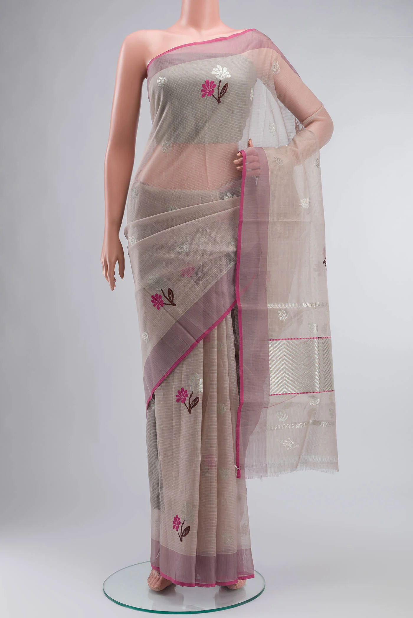 Mauve Kota Silk Saree