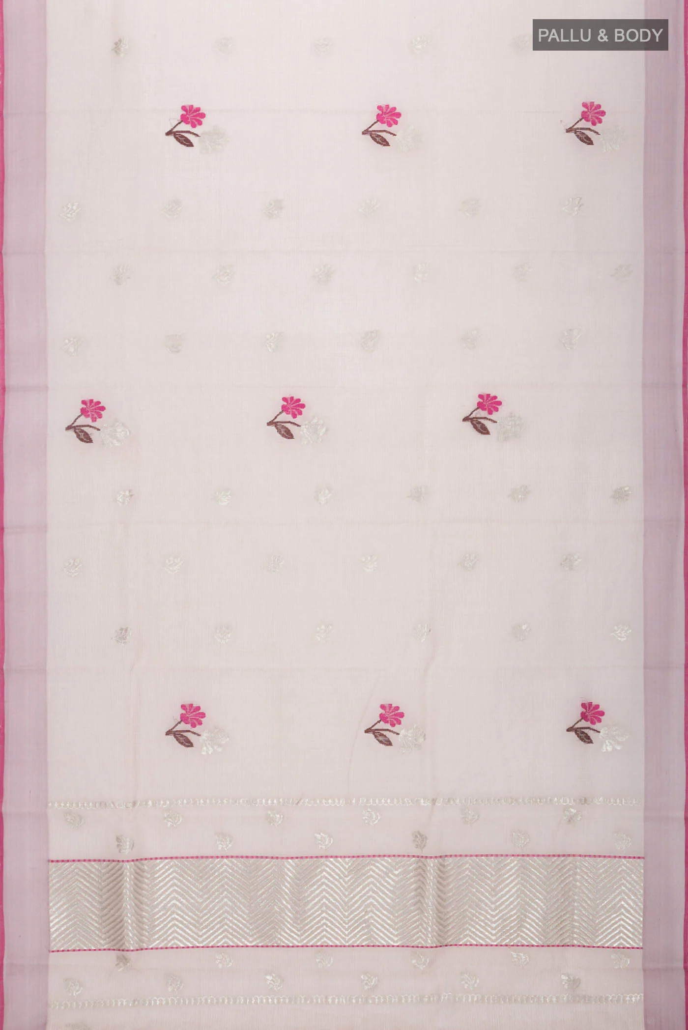 Mauve Kota Silk Saree - Image 6