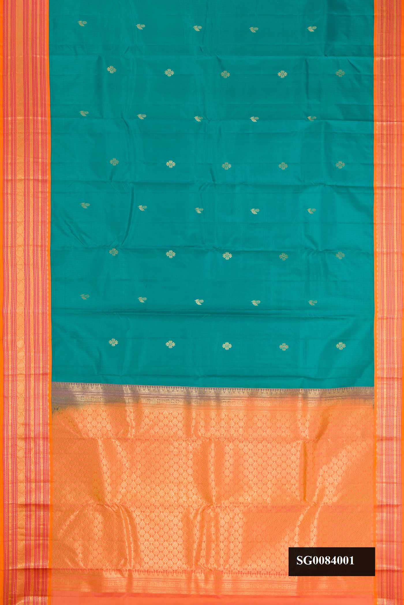 Maya Blue Dual Tone Kanchipuram Silk Saree
