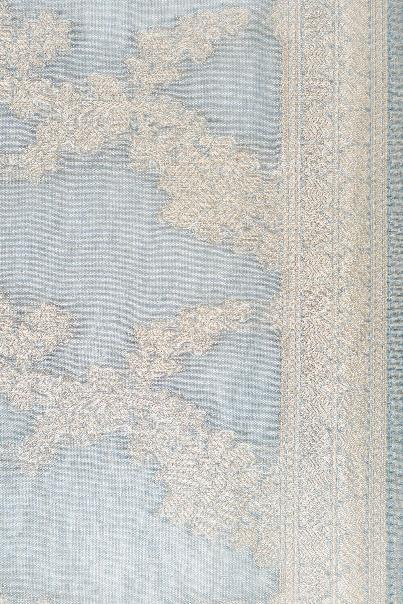 Maya Blue Tissue Silk Saree - Image 3