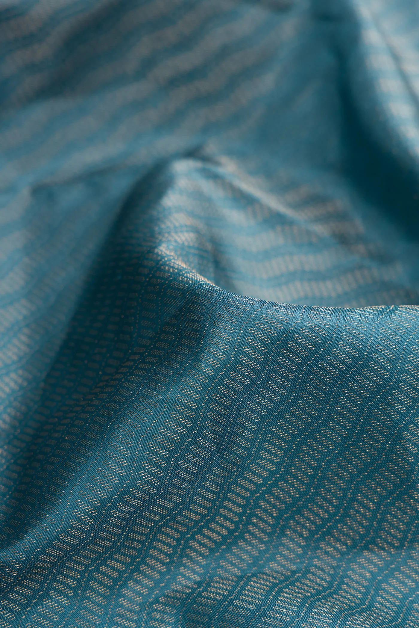 Maya Blue Soft Silk Saree - Image 2
