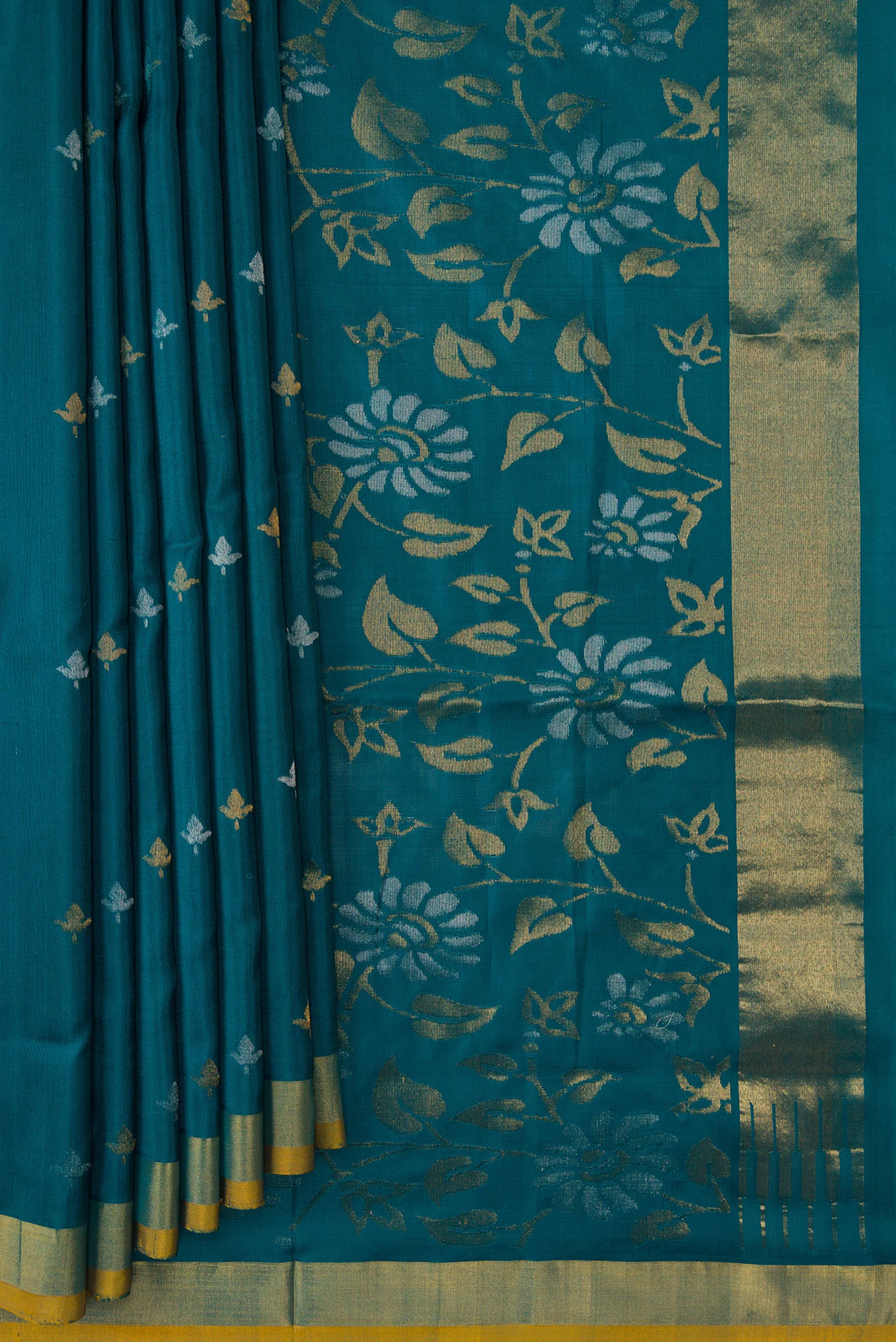 Maya Blue Uppada Silk Saree - Image 4