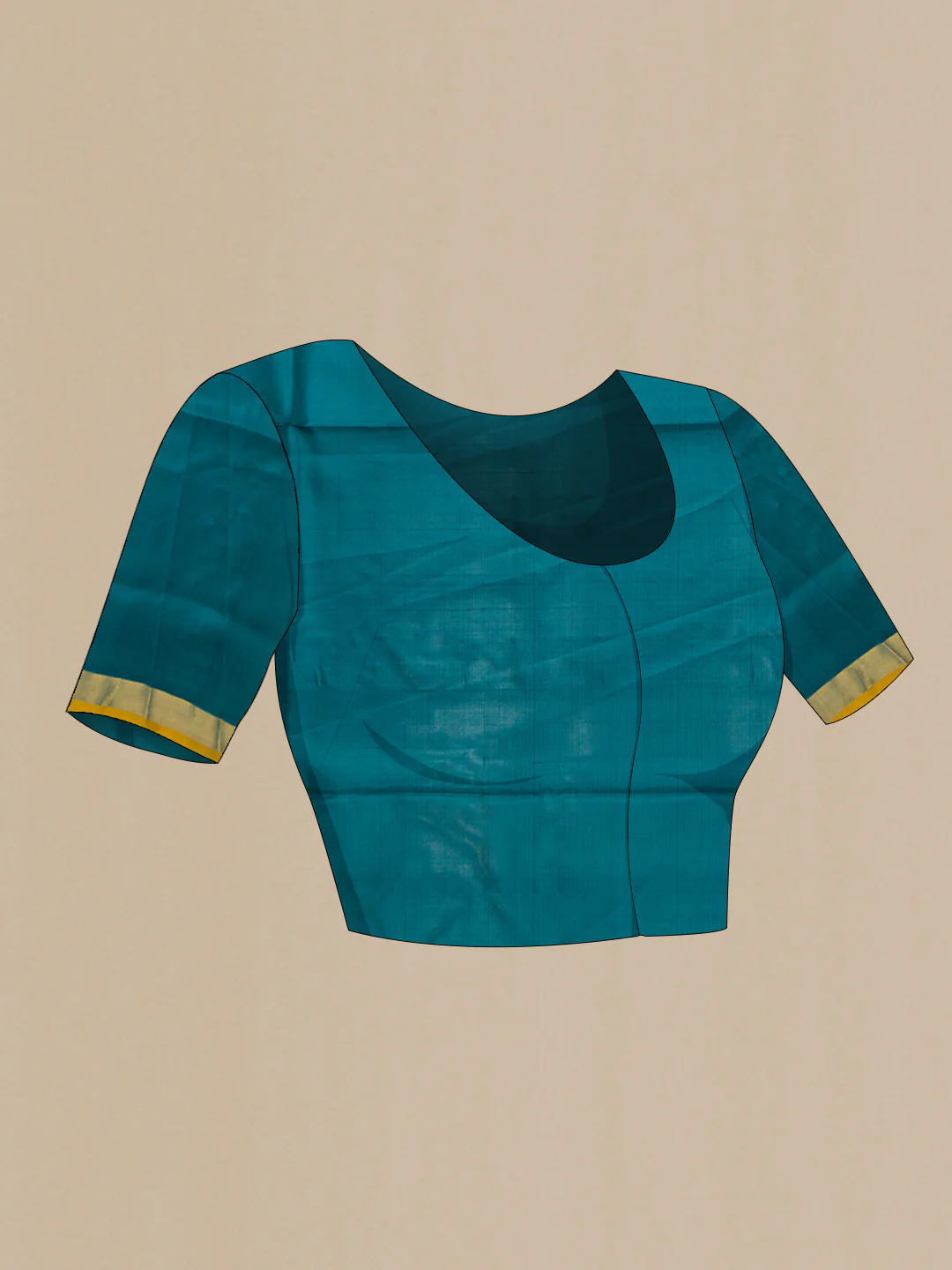 Maya Blue Uppada Silk Saree - Image 5