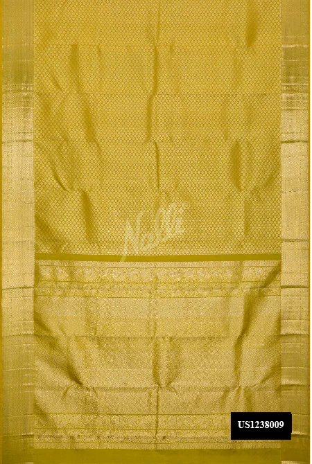 Mehandi Green Dual Tone Kanchipuram Silk Saree