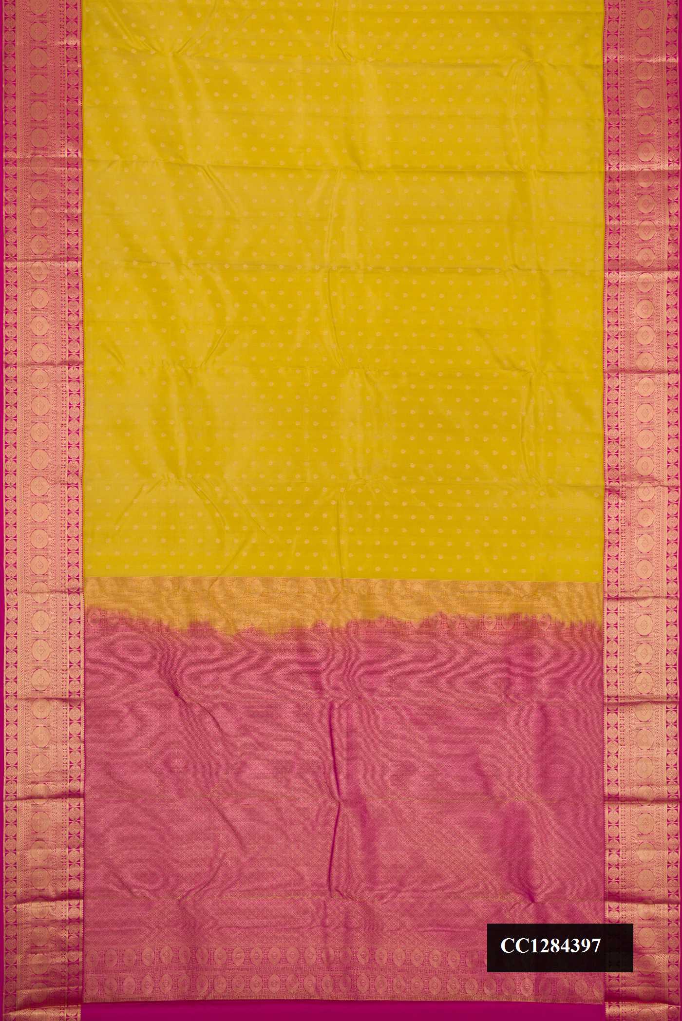 Mehandi Green Dual Tone Kanchipuram Silk Saree