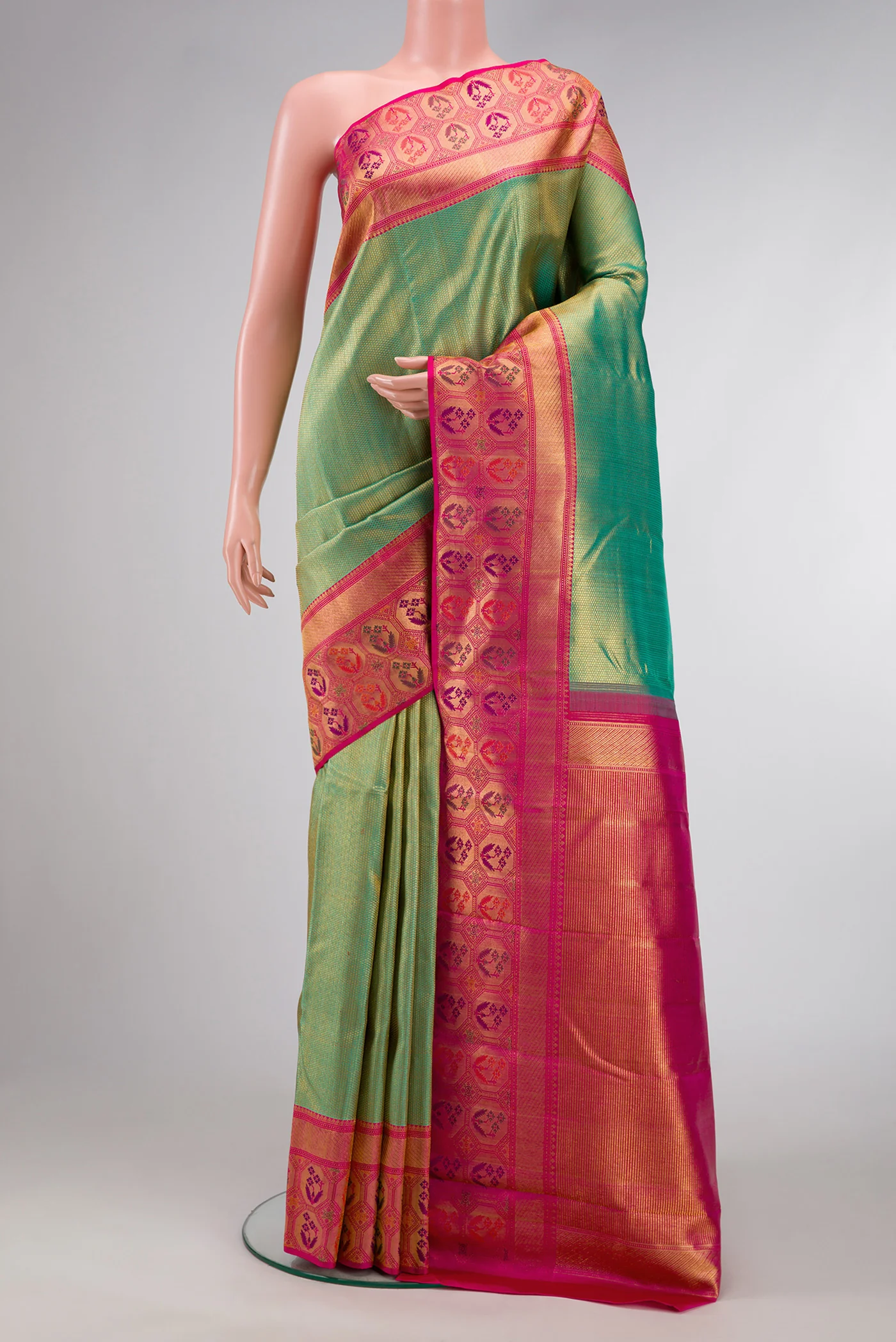Green Kanchipuram Silk Saree