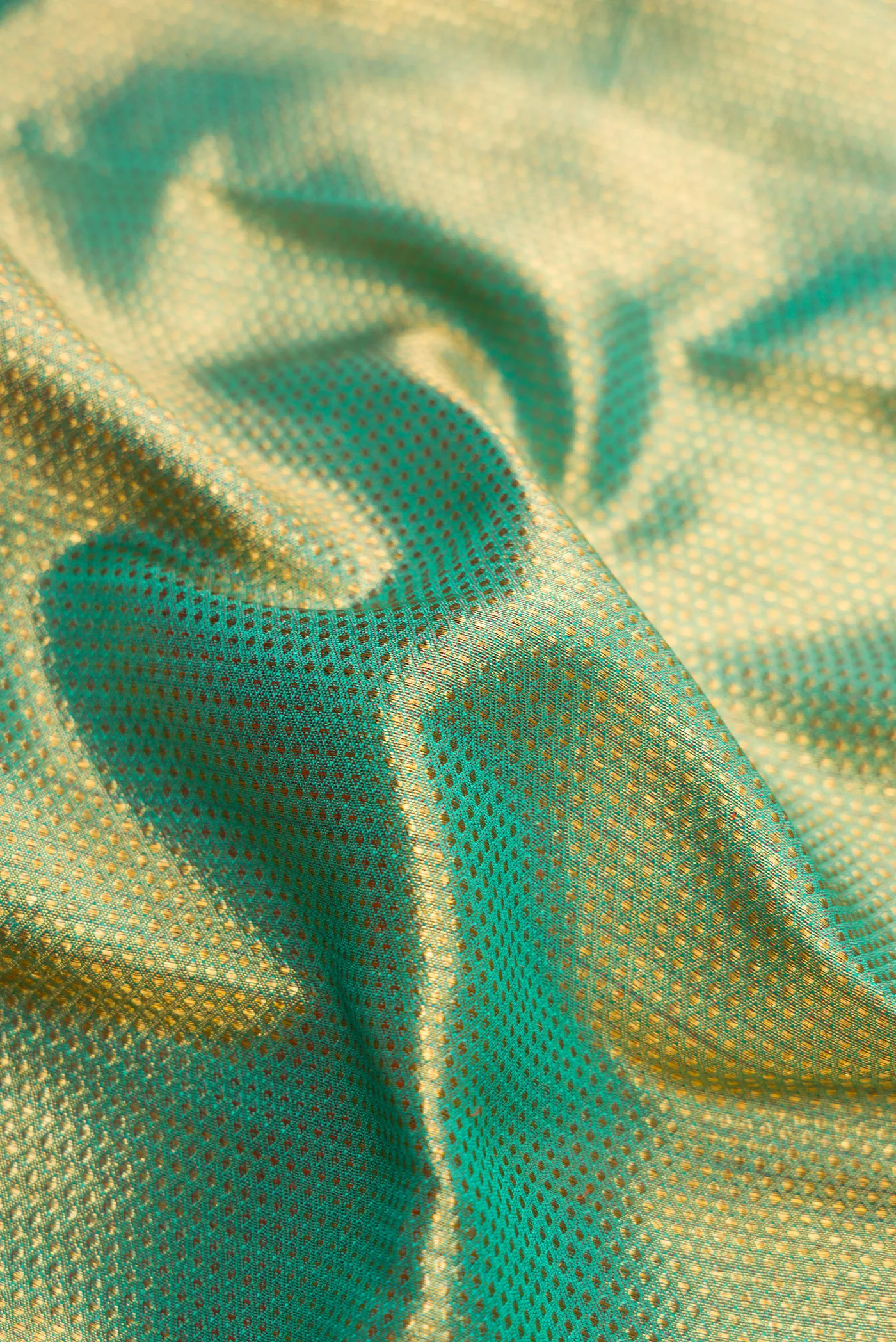 Green Kanchipuram Silk Saree - Image 2