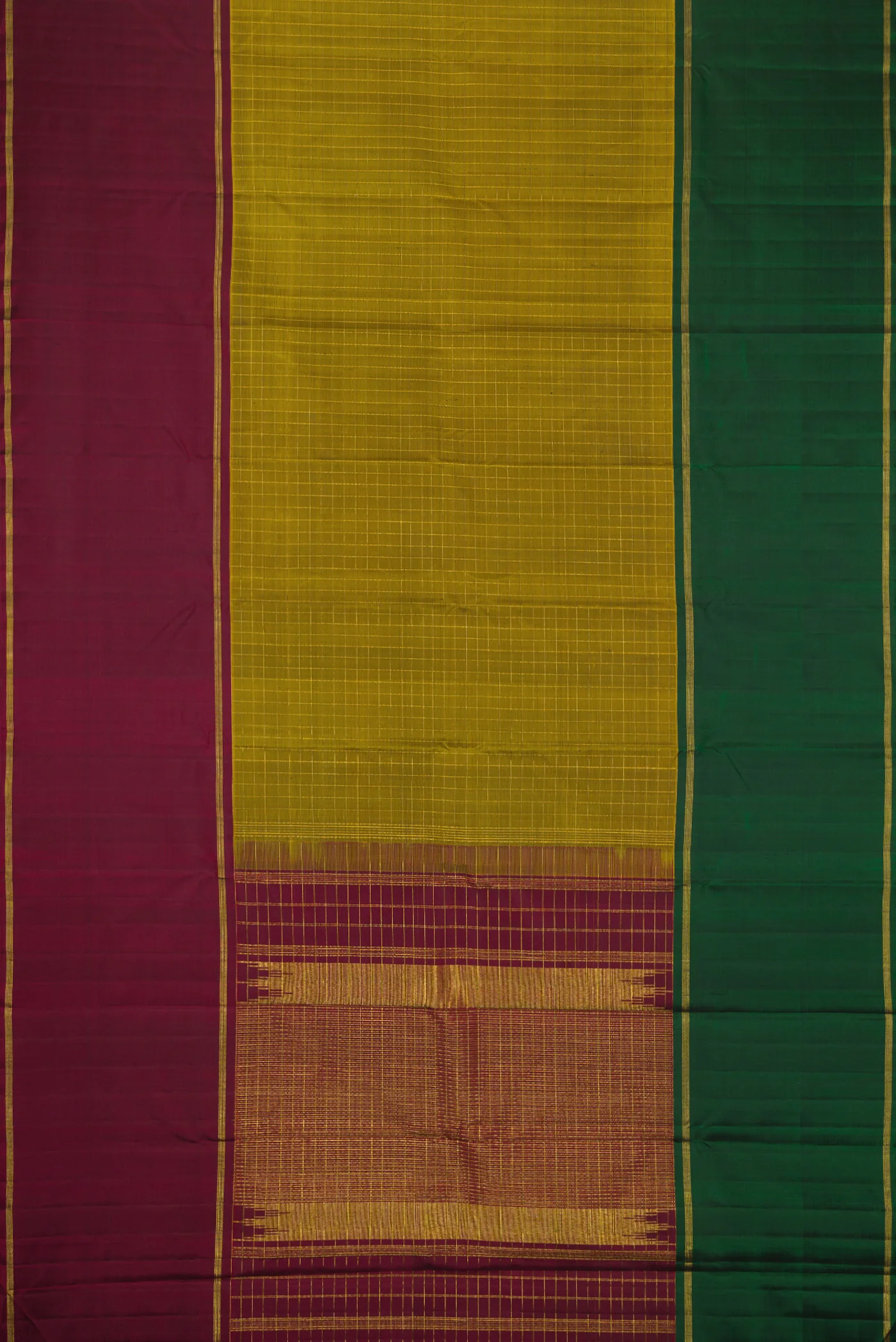 Mehandi Green Kanjivaram Silk Saree - Image 6