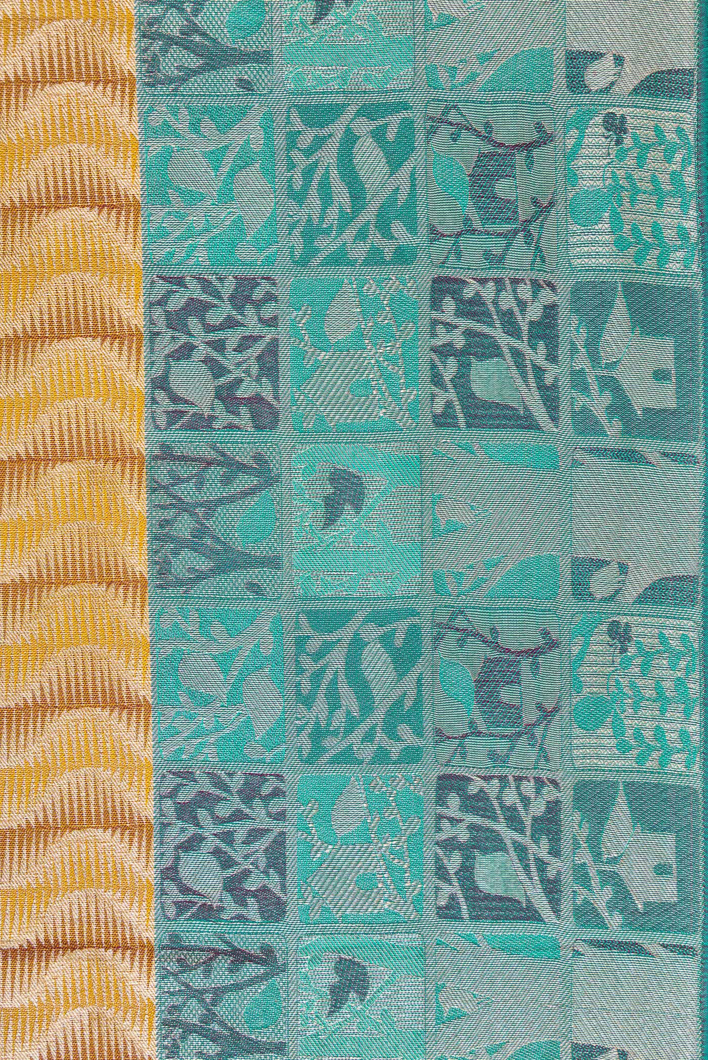 Multi Color Kanjivaram Tissue Silk Saree - Image 3