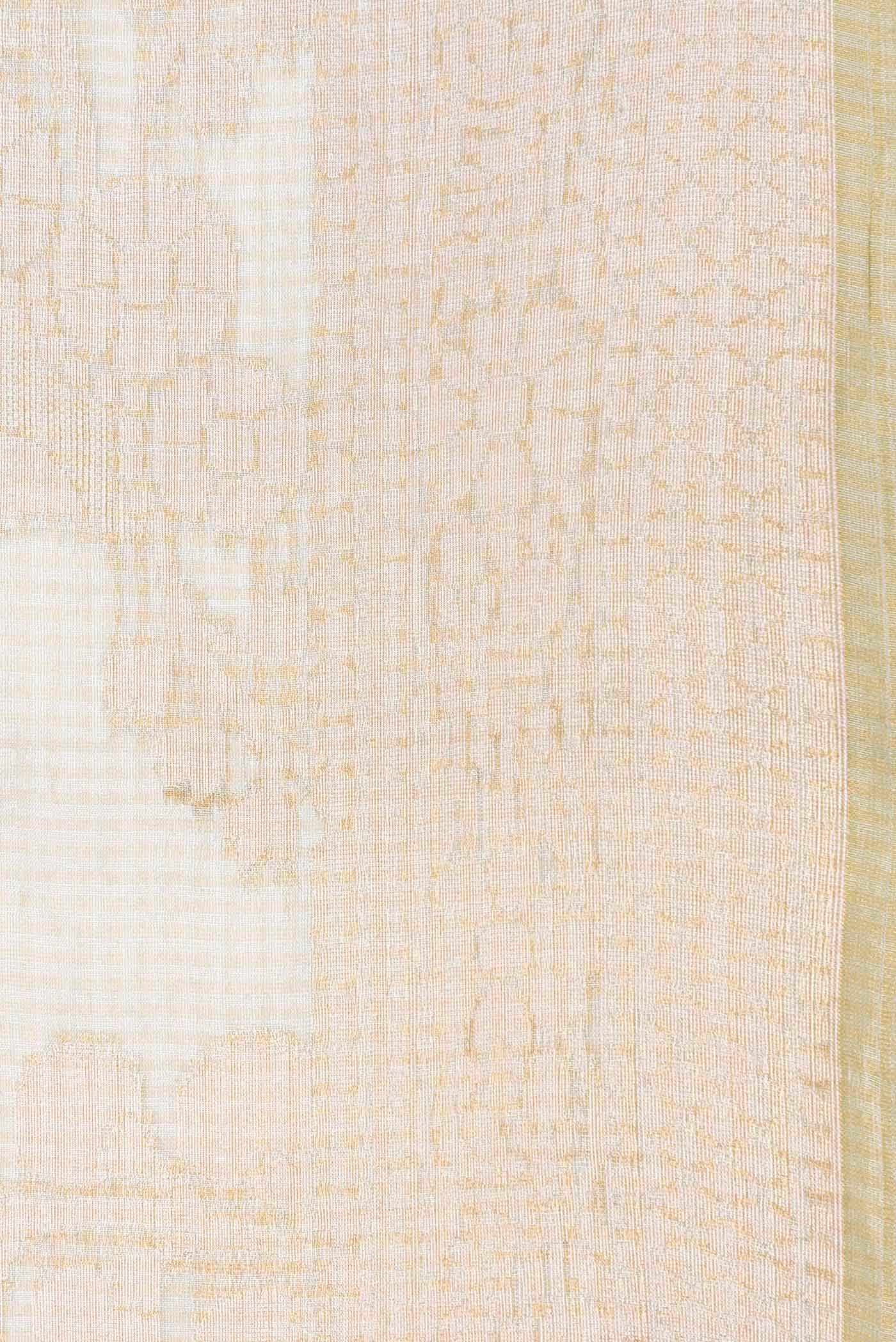 Mehandi Green Dual Tone Organza Silk Saree - Image 3