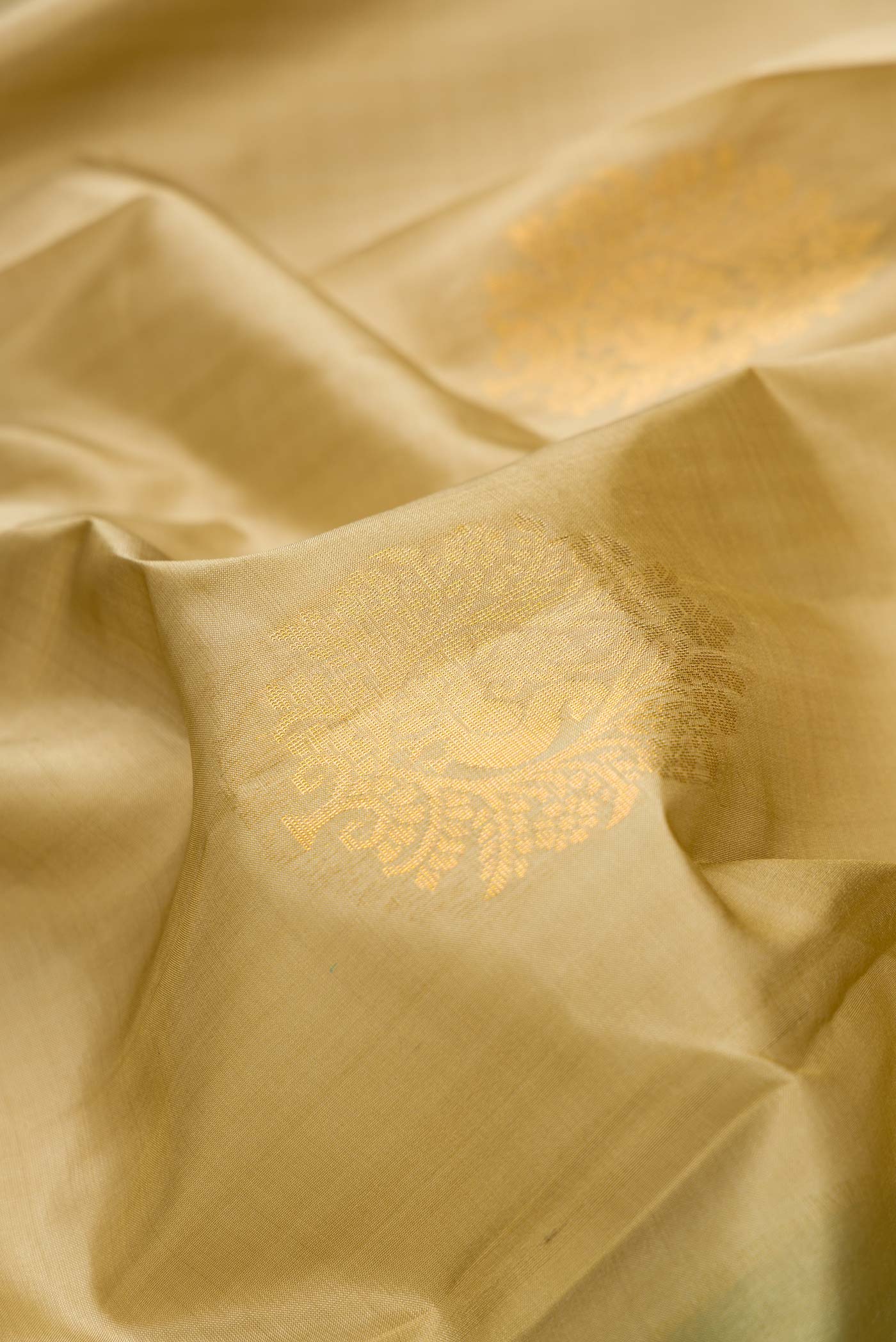 Beige Soft Silk Saree - Image 2
