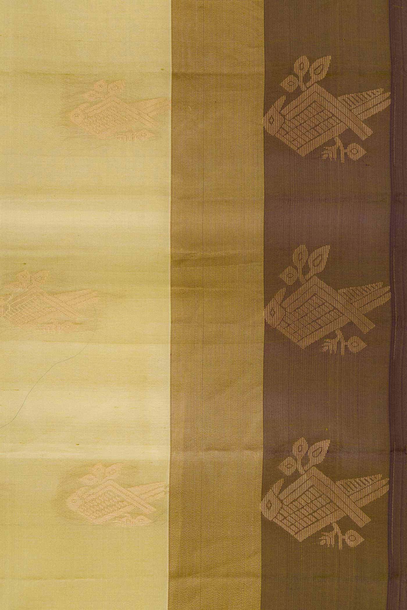 Mehandi Green Soft Silk Saree - Image 3