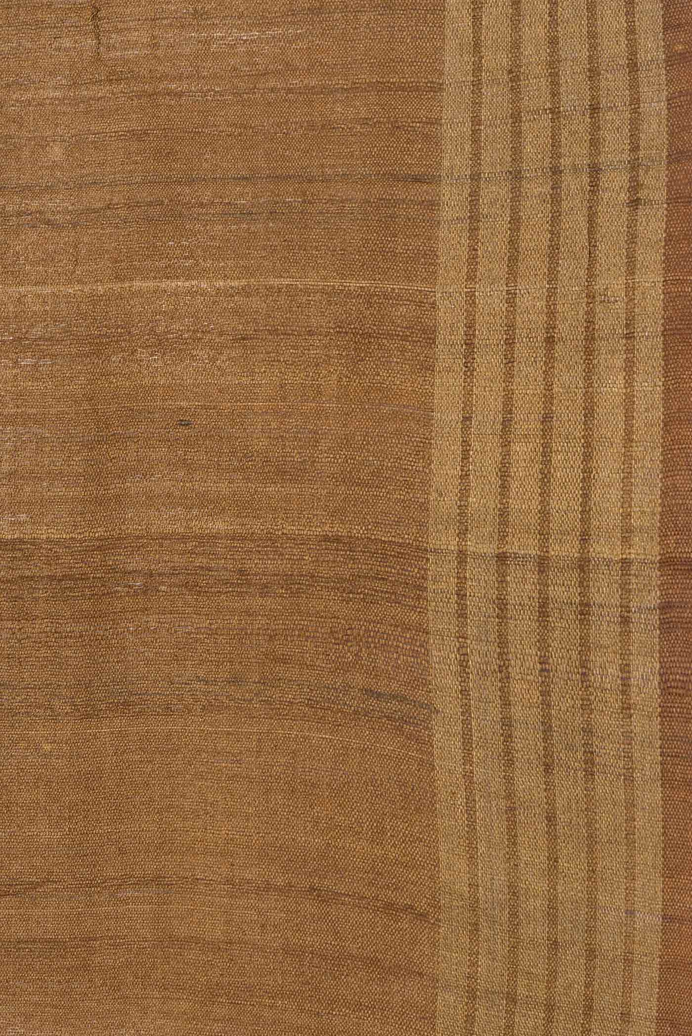 Brown Tussar Silk Saree - Image 4
