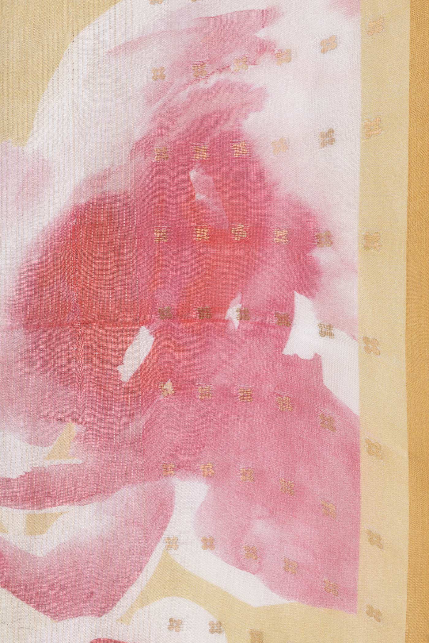 Sandal Tussar Silk Saree - Image 3