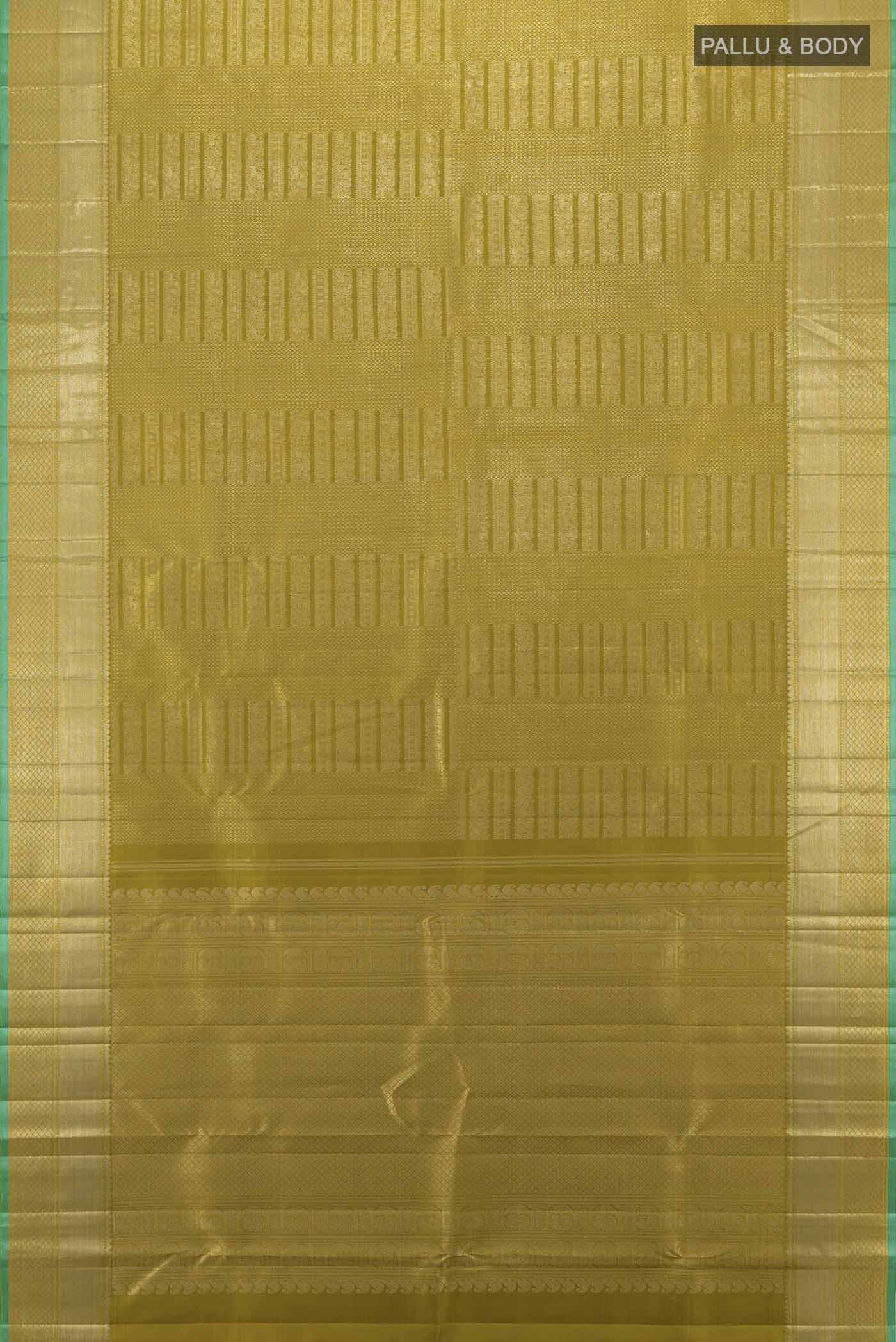 Mehandi Green Kanchipuram Silk Saree - Image 5