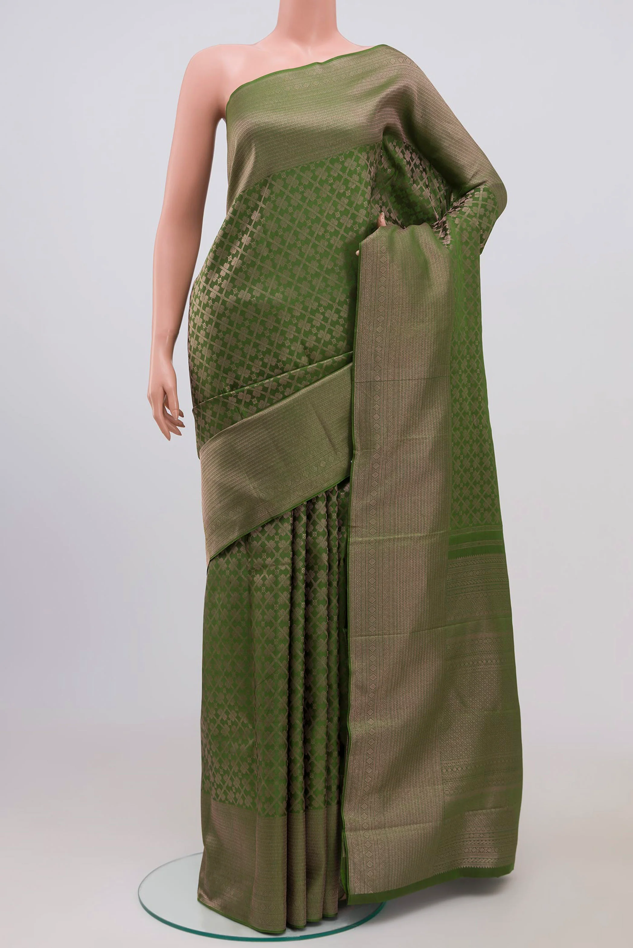 Green Kanchipuram Silk Saree