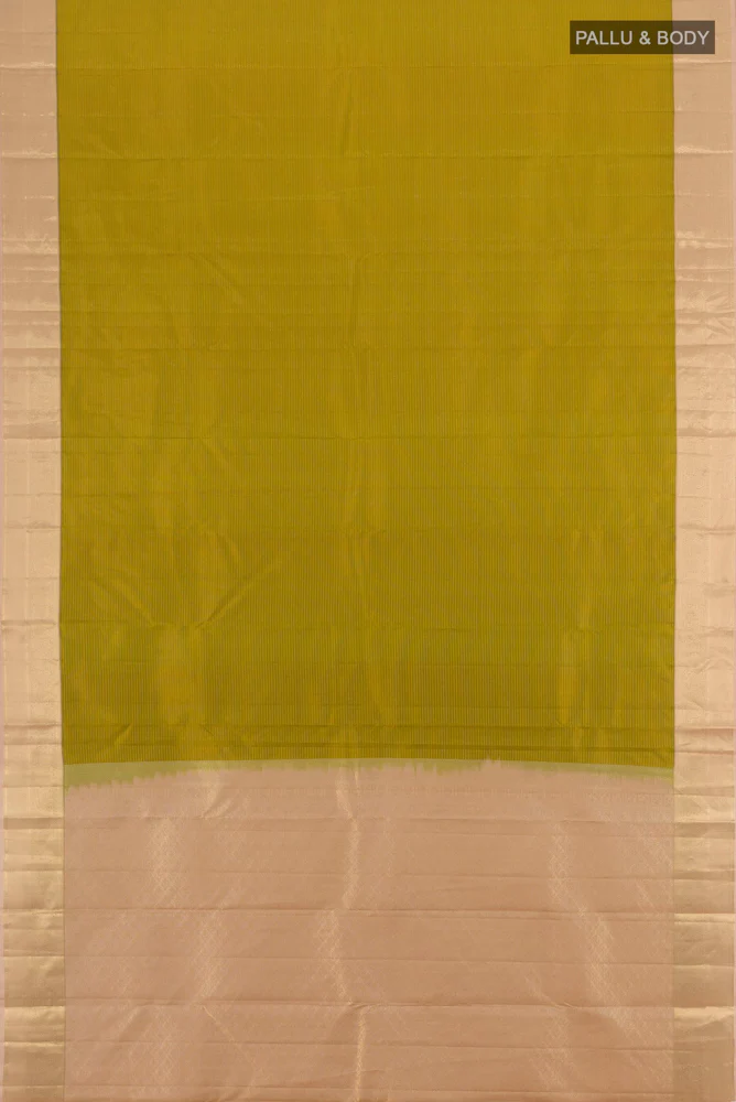 Mehandi Green Kanchipuram Silk Saree - Image 5