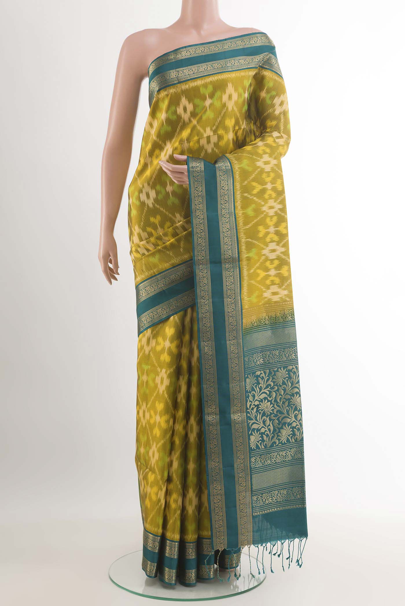 Mehandi Green Soft Silk Saree