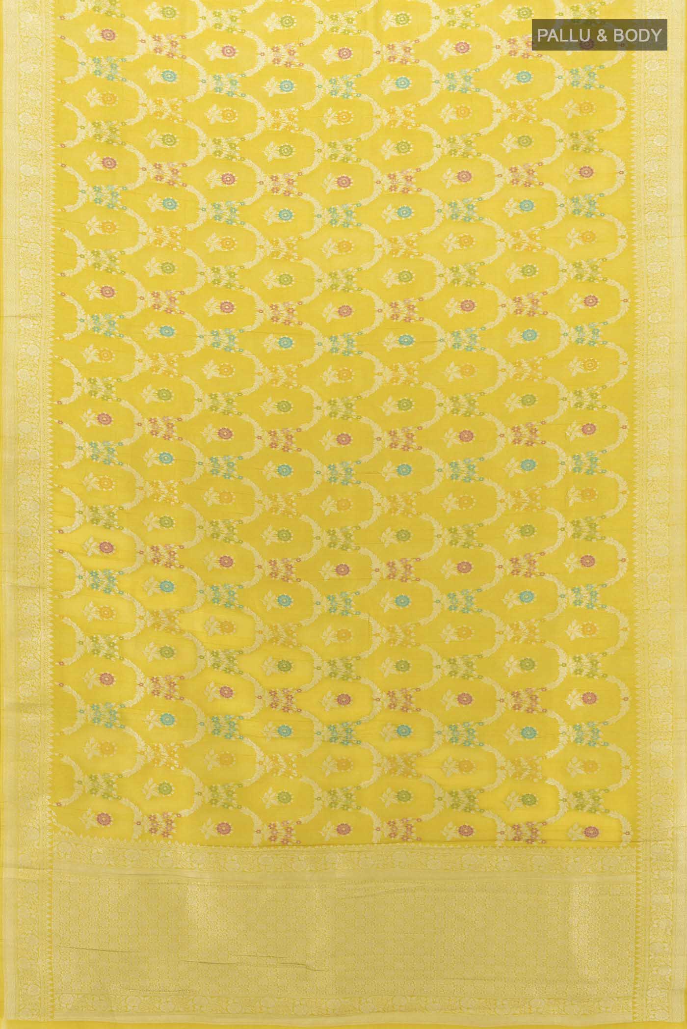 Mehandi Green Tussar Silk Saree - Image 5