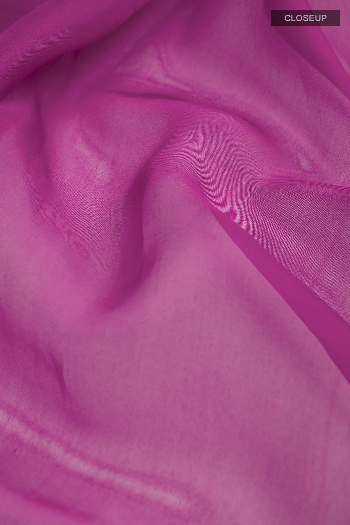 Meher-Magenta Organza Silk Saree - Image 7