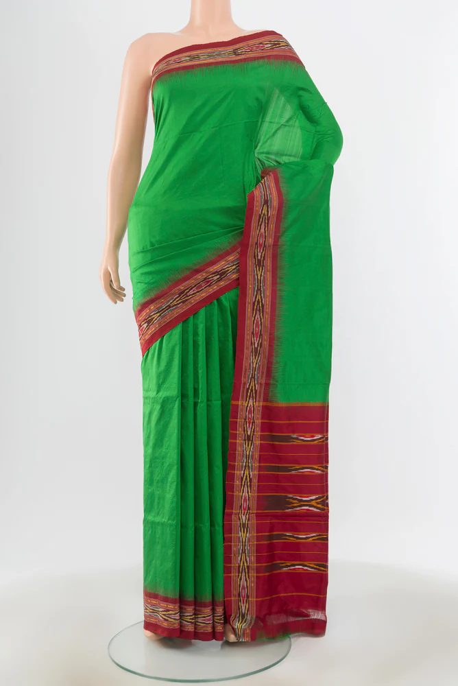 Green Pochampally Silk Saree