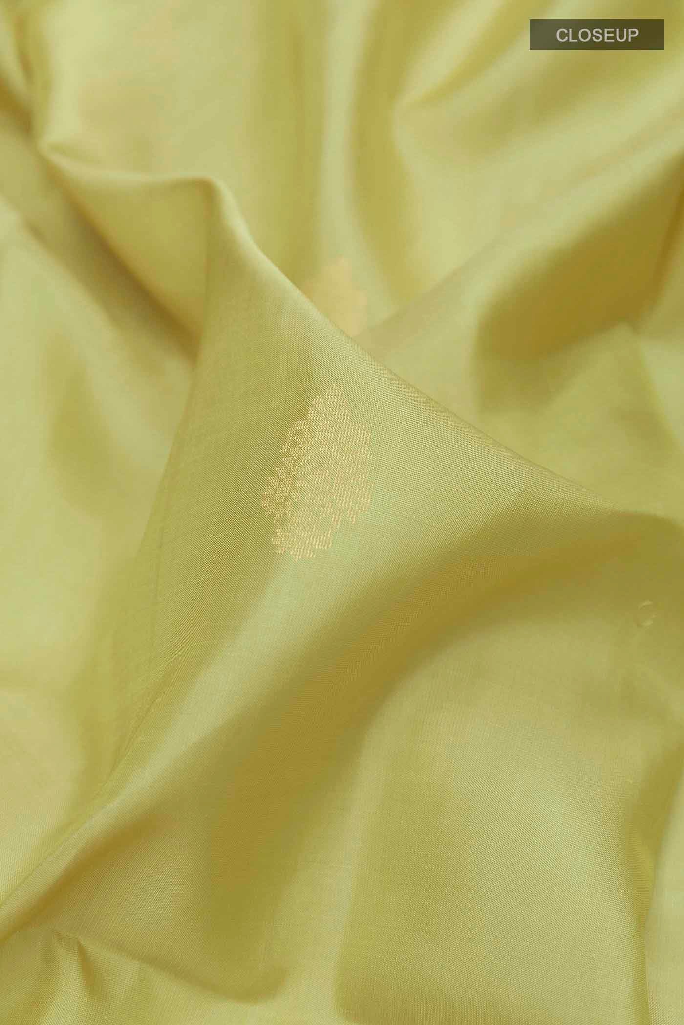 Mint Green Soft Silk Saree - Image 2