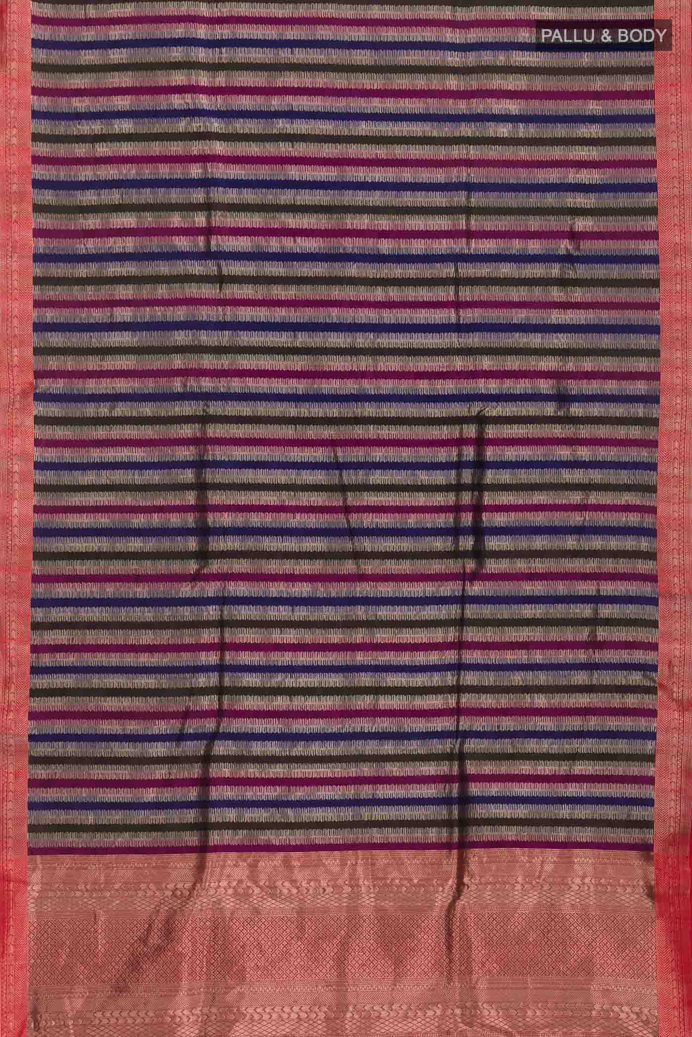 Multi Banarasi Silk Saree - Image 6