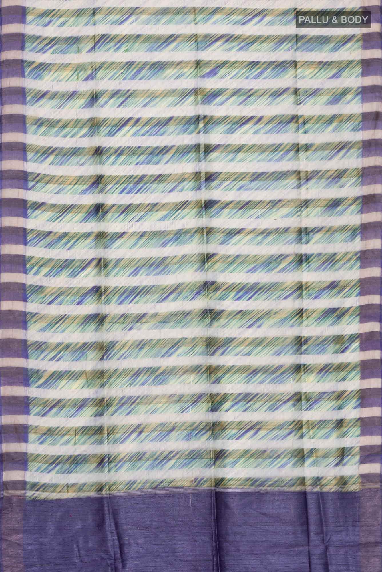 Multi Bhagalpuri Tussar Silk Saree - Image 3