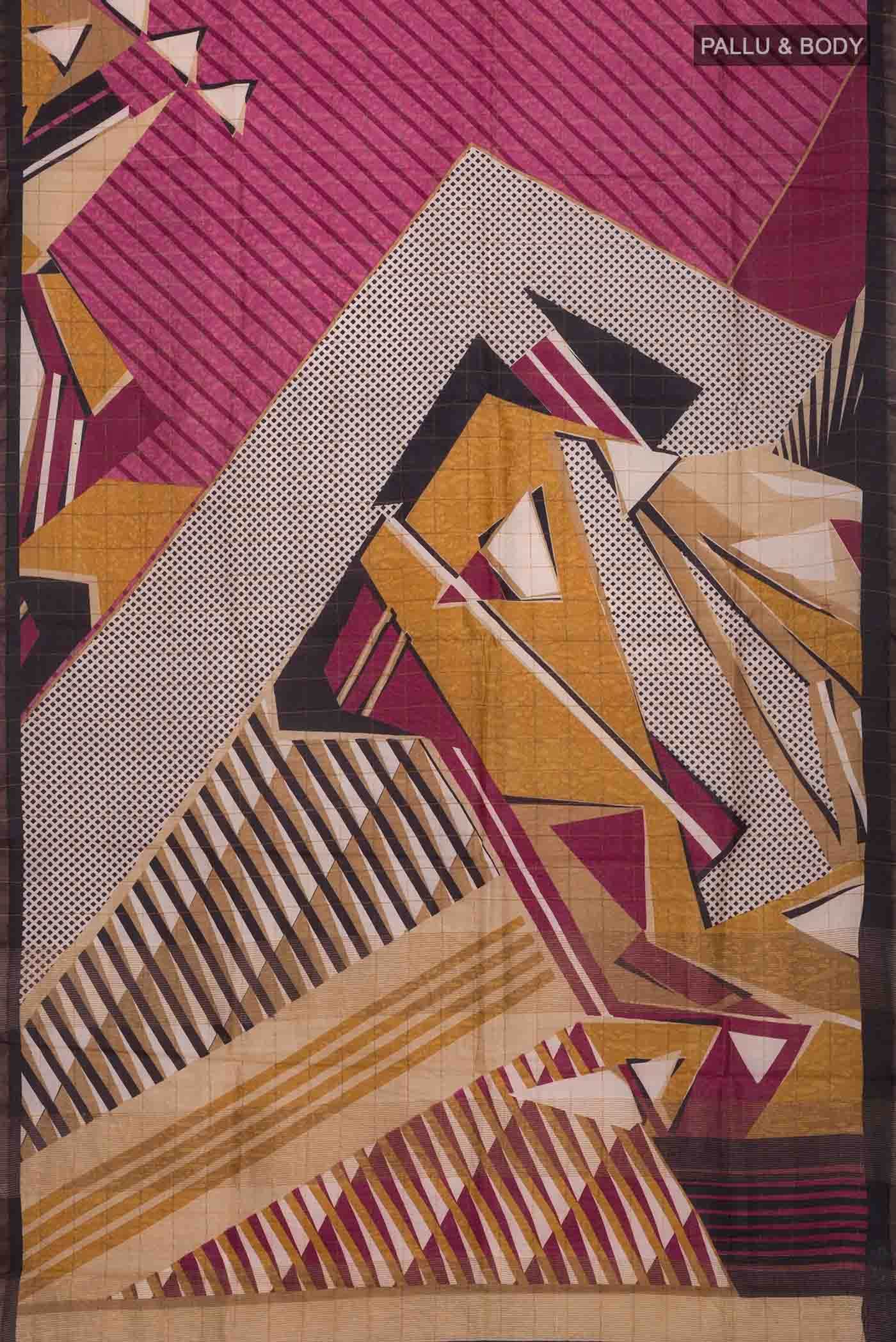 Multi Bhagalpuri Tussar Silk Saree - Image 3