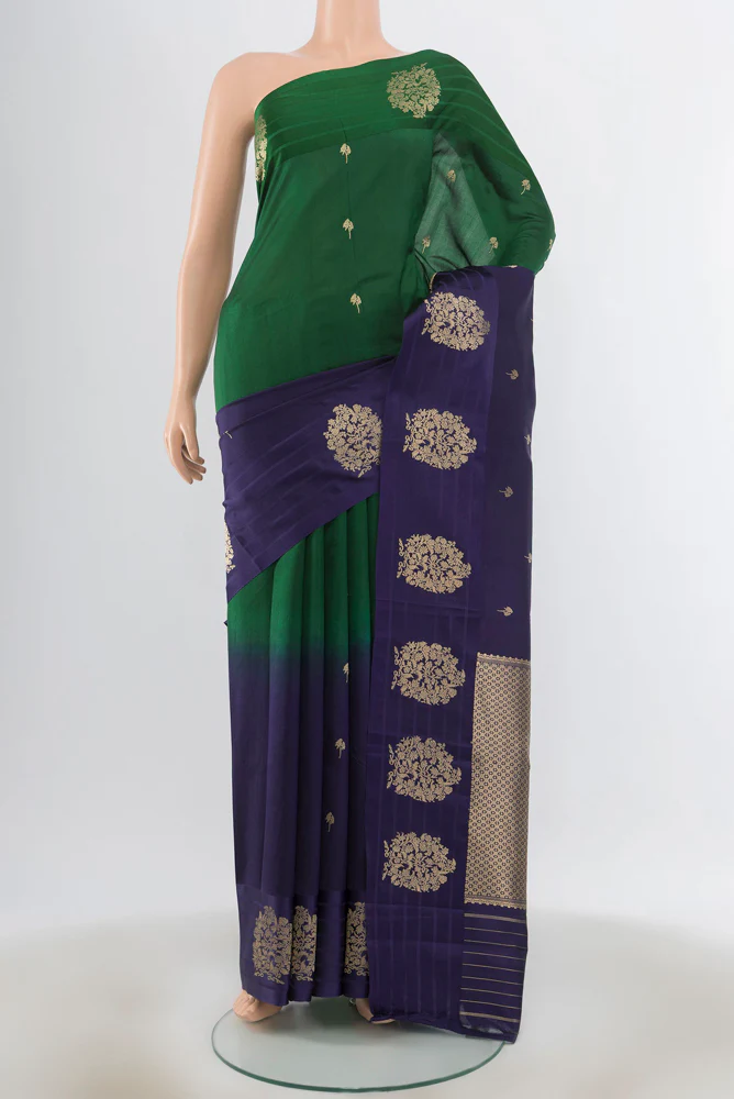 Multi Color Banarasi Katan Silk Saree