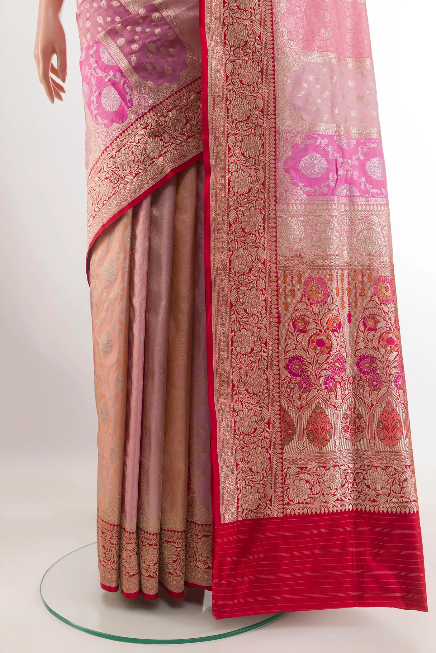 Multi Color Banarasi Silk Saree - Image 3