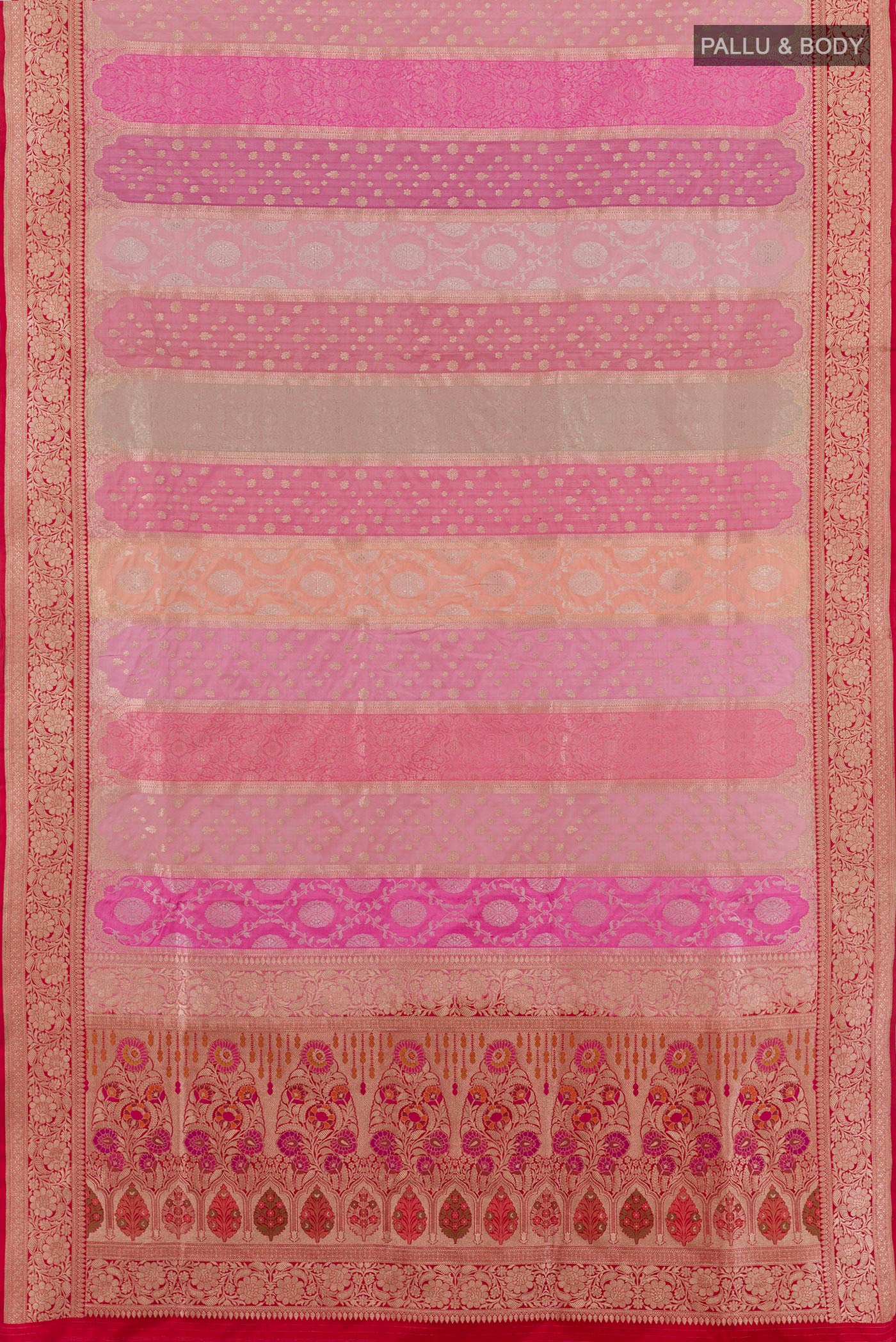 Multi Color Banarasi Silk Saree - Image 5