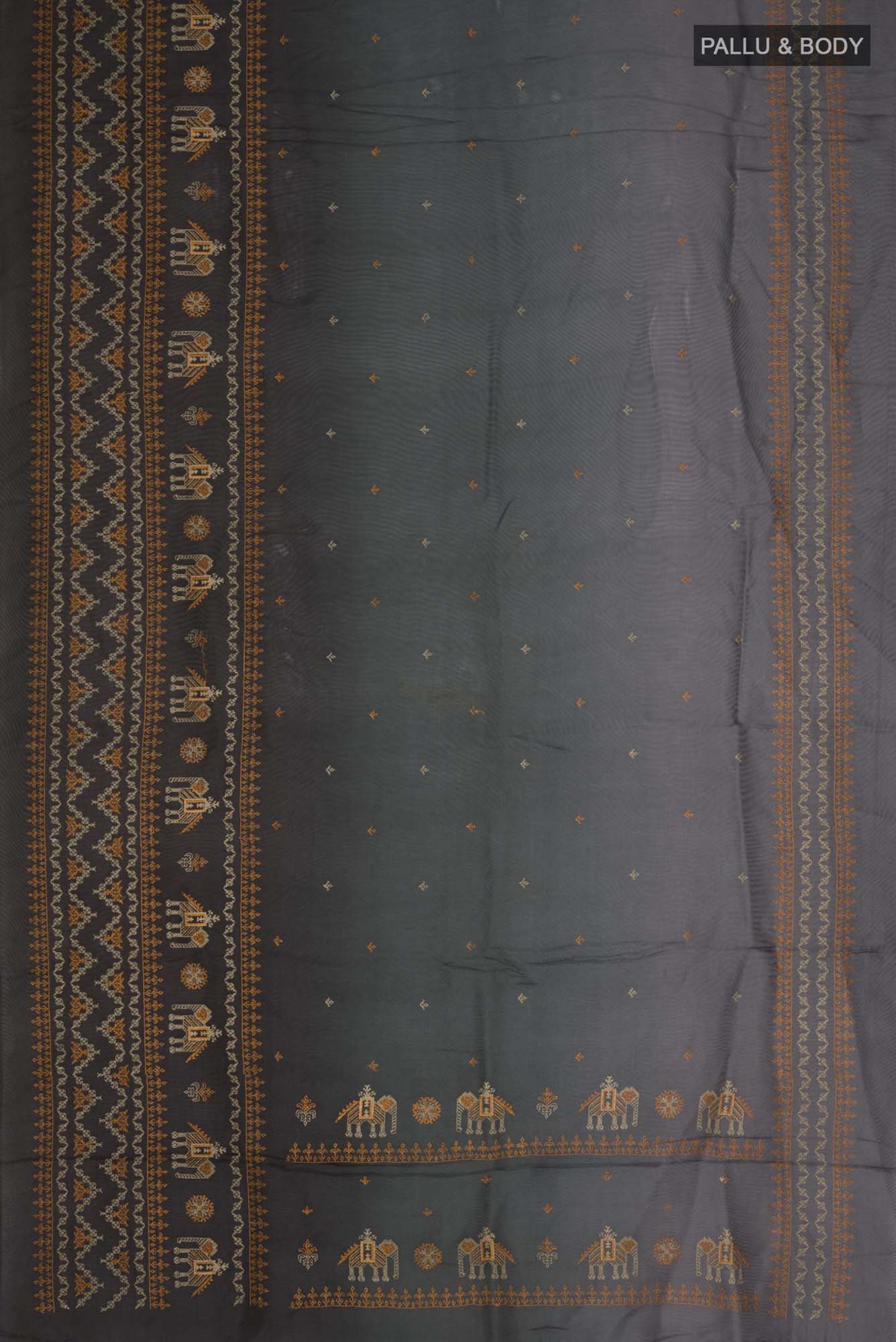 Multi Color Blended Art Silk Saree - Image 3