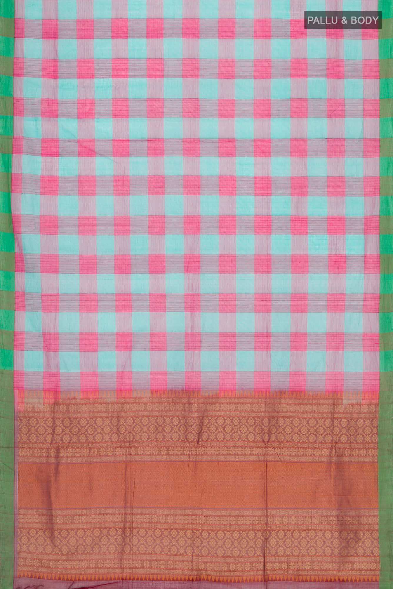 Multi Color Coimbatore Cotton Saree - Image 5