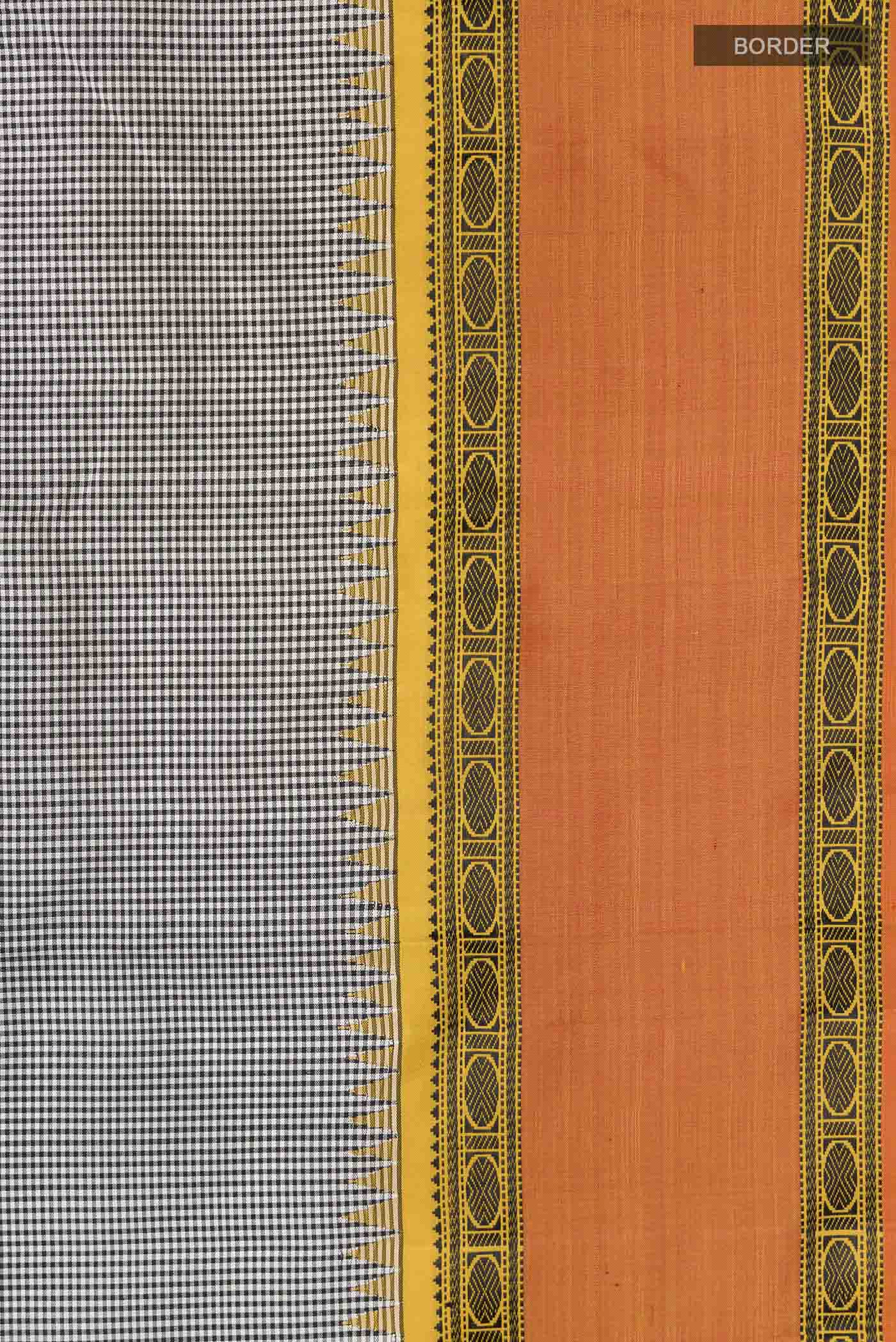 Multi Color Kanjivaram Silk Saree - Image 3