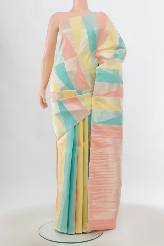 Multi Color Kanchipuram Silk Saree