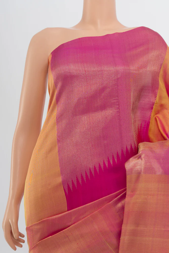 Multi Color Kanchipuram Silk Saree - Image 2