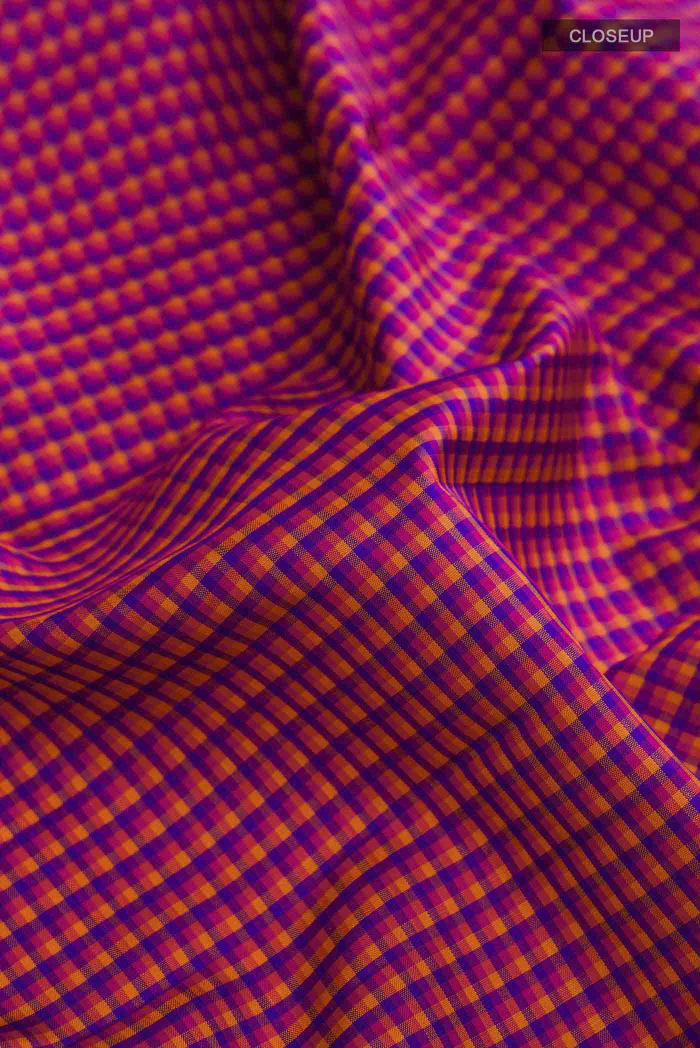 Multi Color Kanchipuram Silk Saree - Image 2