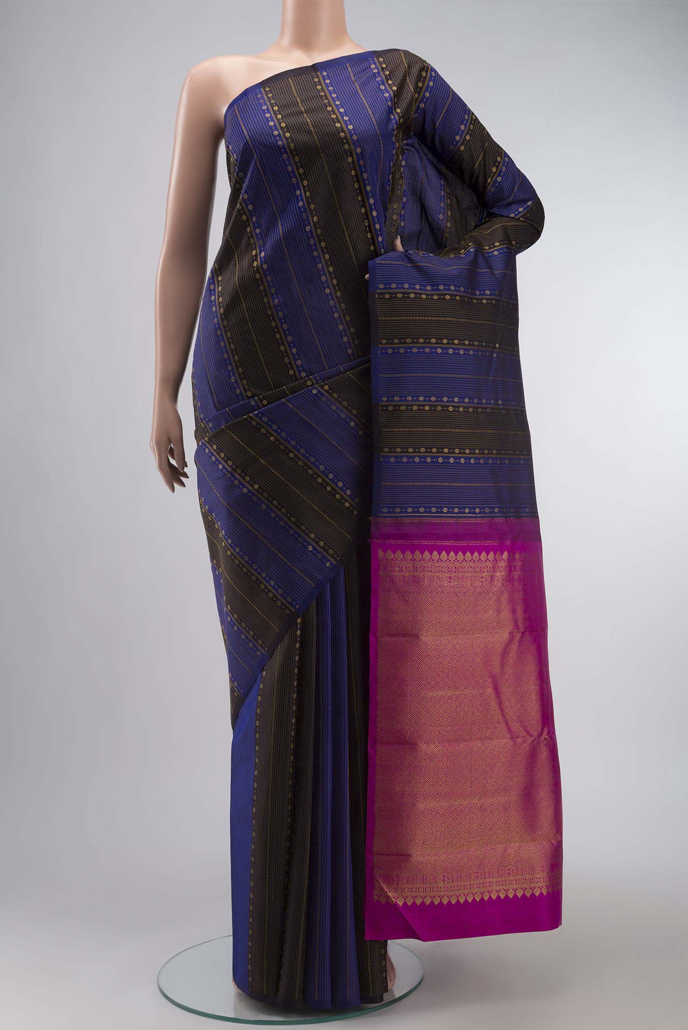 Multi Color Kanjivaram Silk Saree