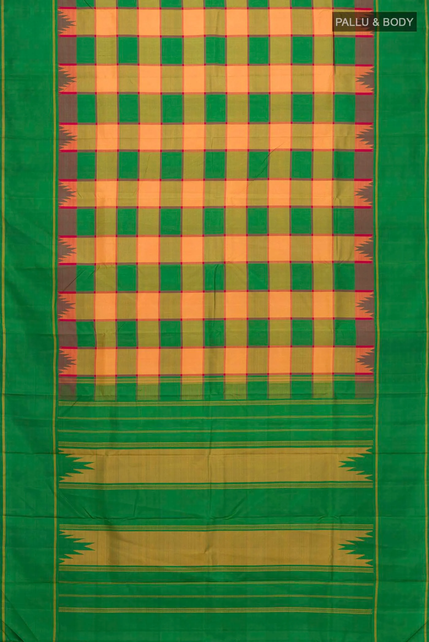Multi Color Kanchipuram Silk Saree - Image 6