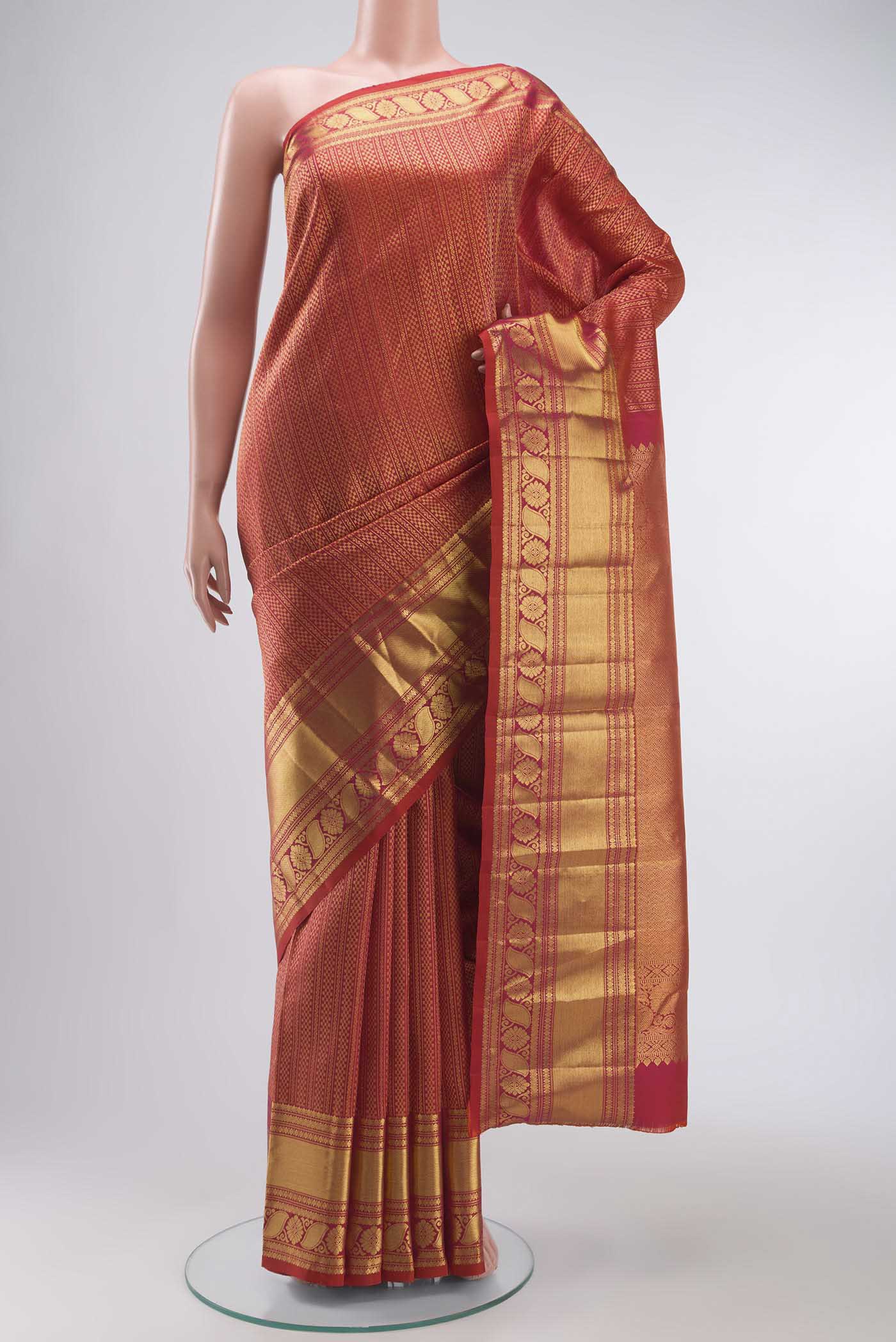 Multi Color Kanchipuram Silk Saree