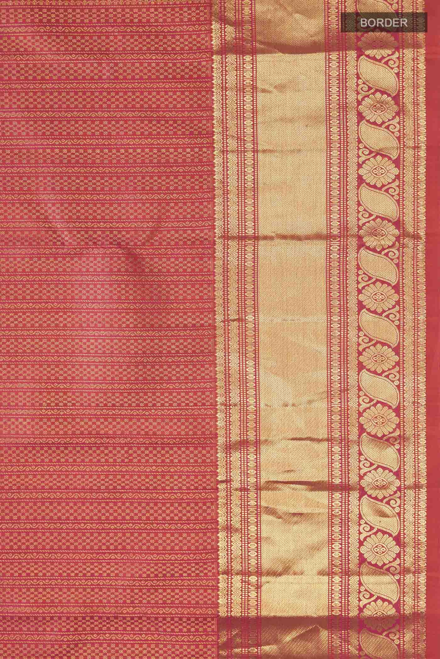 Multi Color Kanchipuram Silk Saree - Image 3