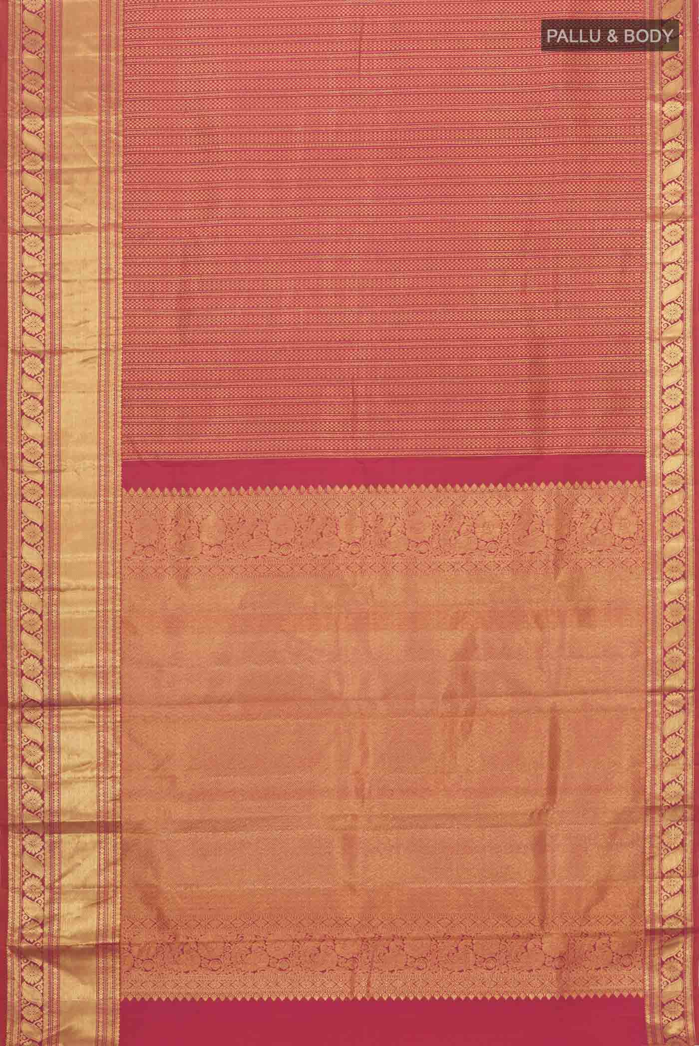 Multi Color Kanchipuram Silk Saree - Image 6