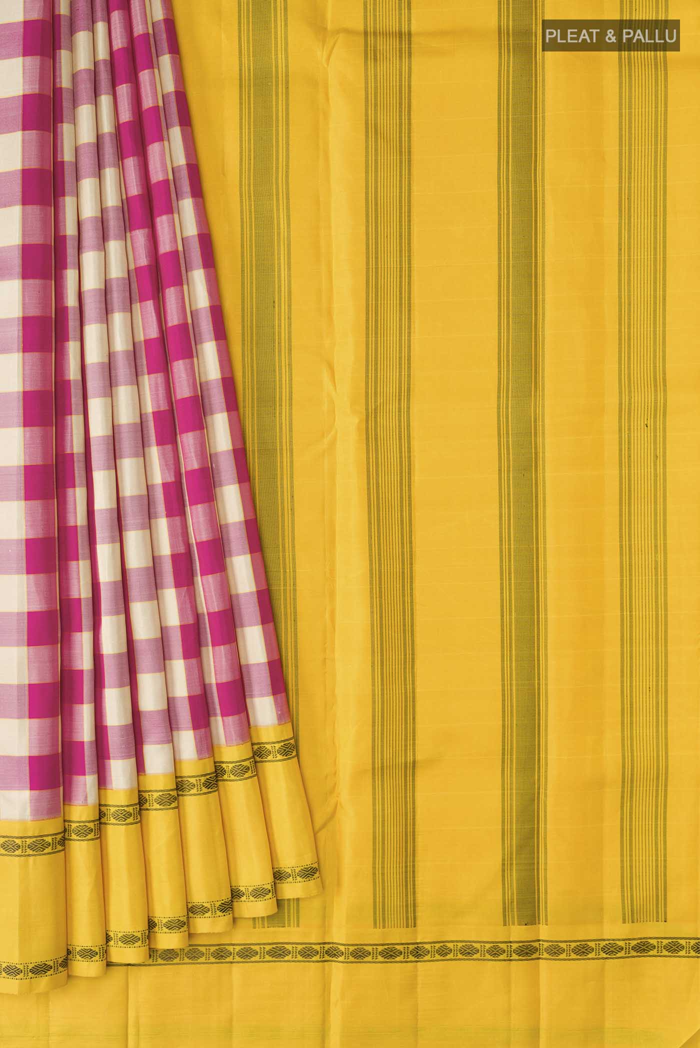 Multi Color Kanjivaram Silk Saree - Image 4